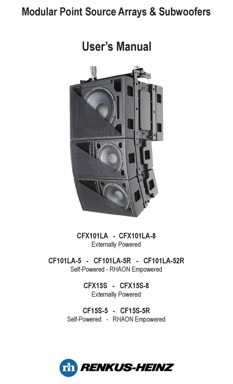 Renkus-Heinz CFX101LA User manual