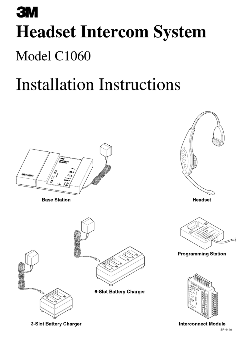 3M HEADSET C1060 installation instructions 3M HEADSET C1060 installation instructions