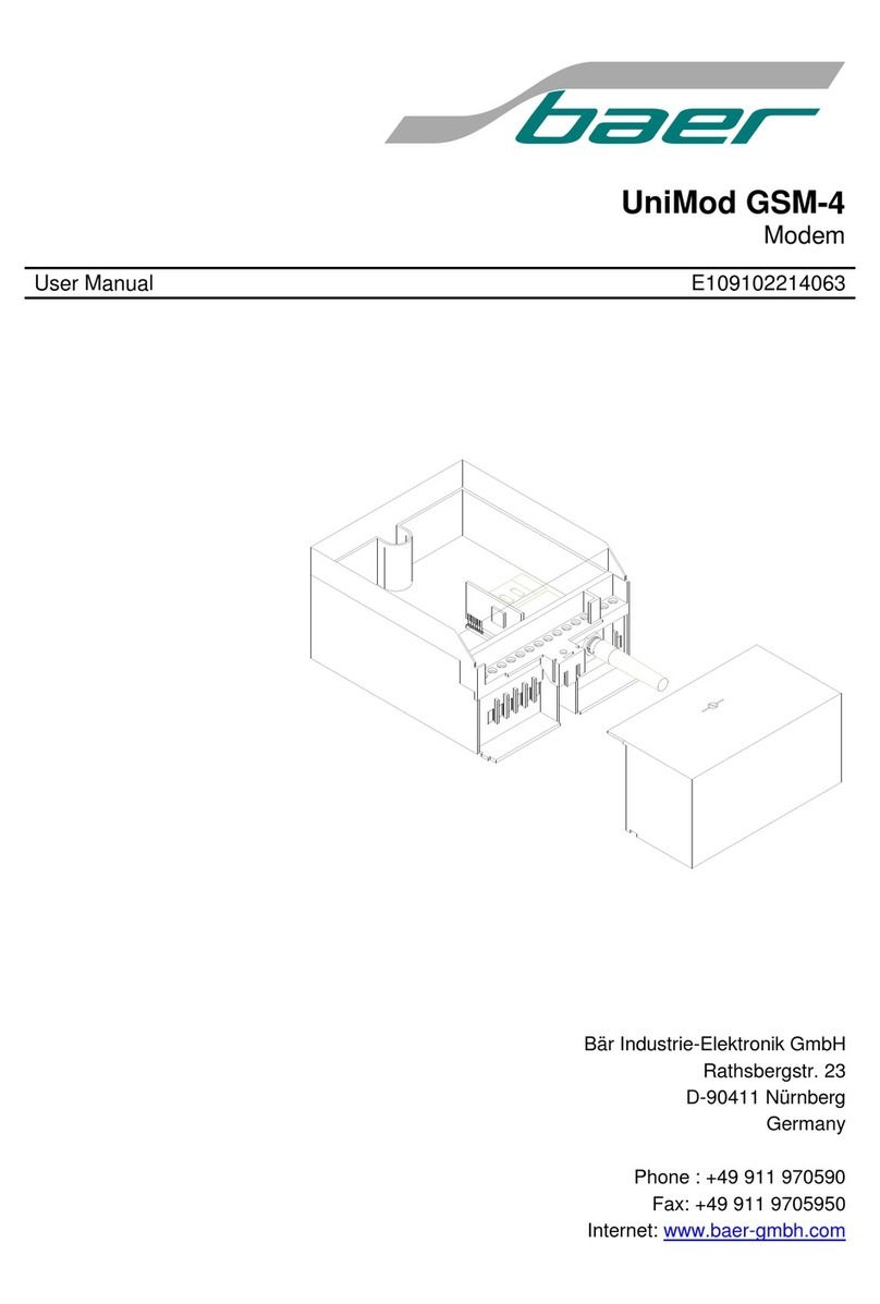 Baer UniMod GSM-4 user manual