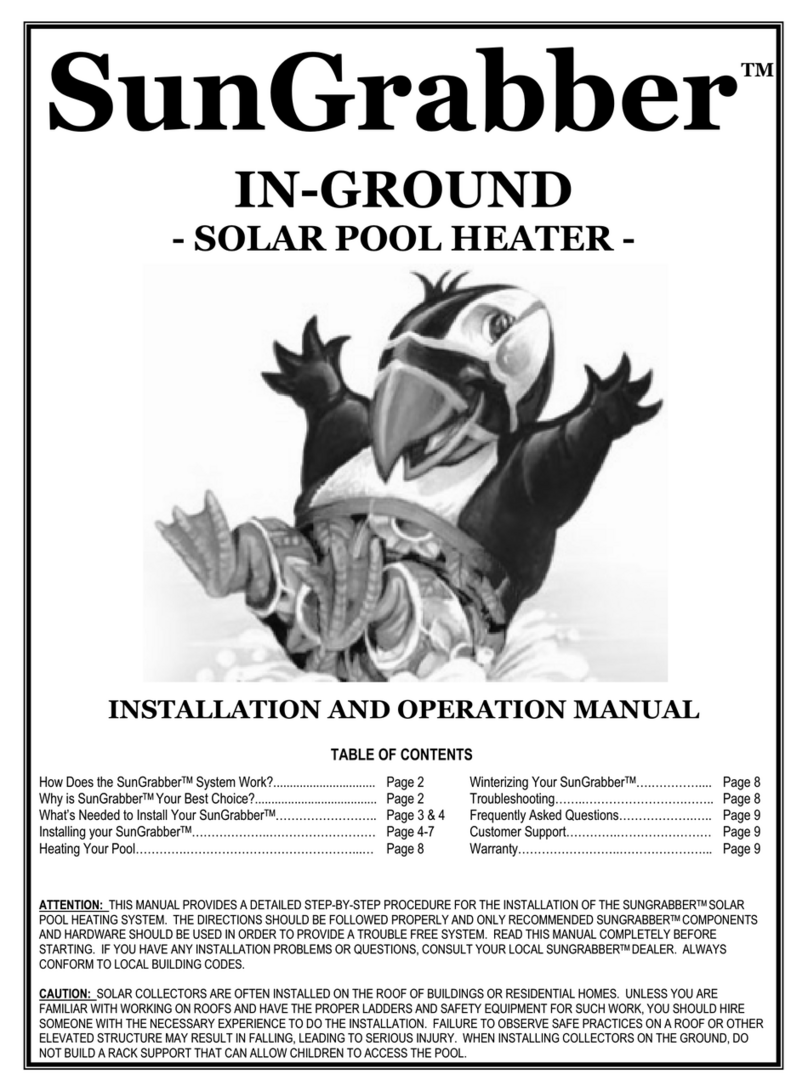 Sungrabber IN-GROUND Installation and operation manual Sungrabber IN-GROUND Installation and operation manual