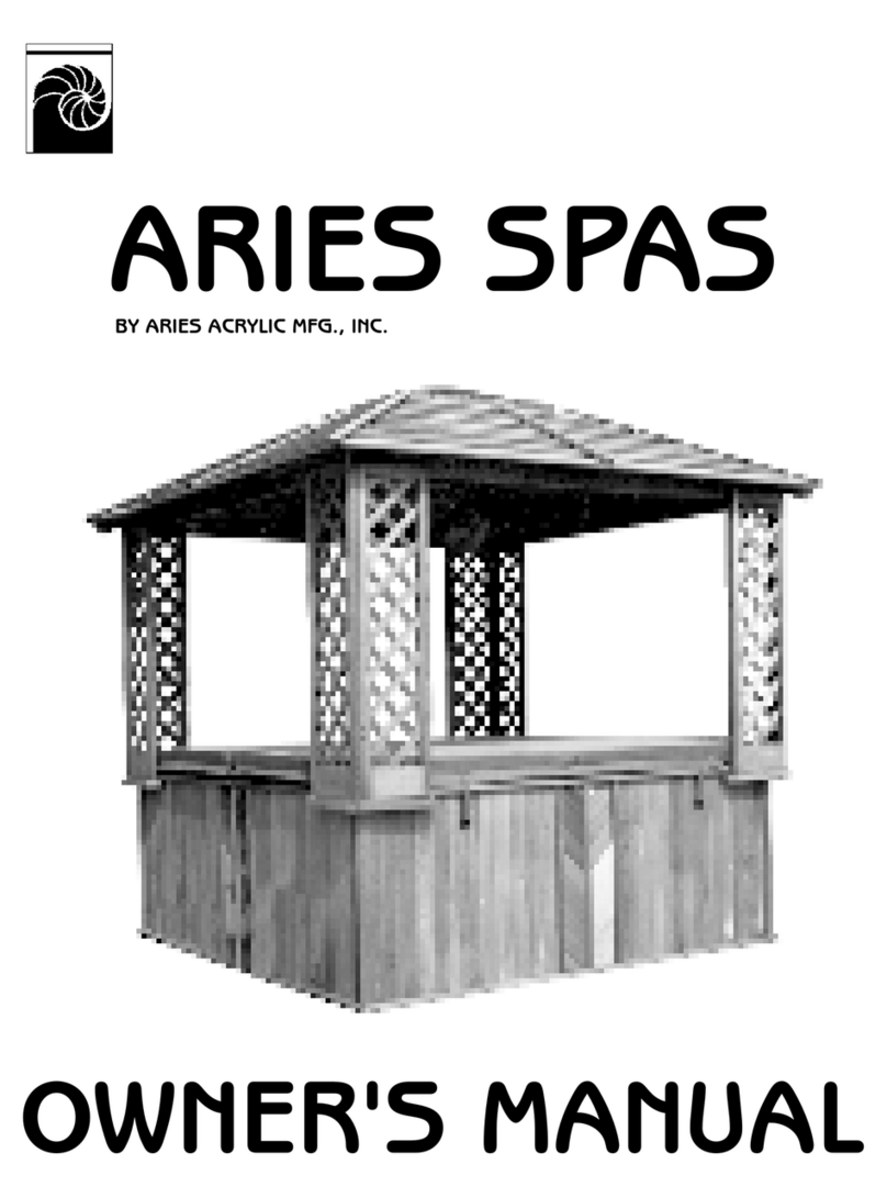 Aries Portable Spa owner's manual