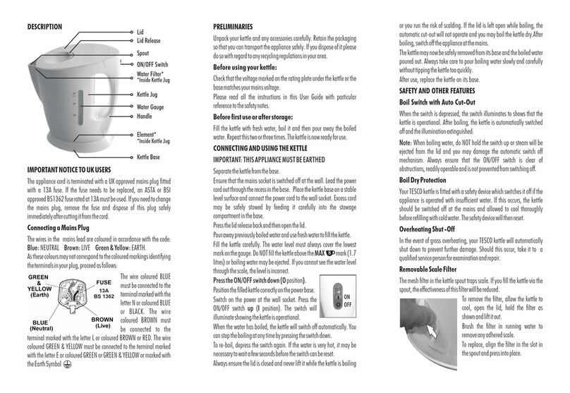 Tesco JK07 user guide
