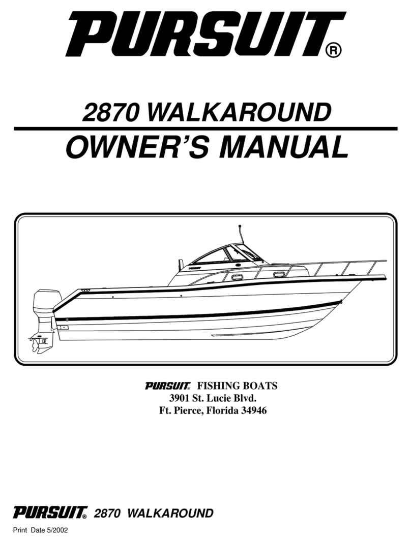 PURSUIT 2870 Walkaround owner's manual