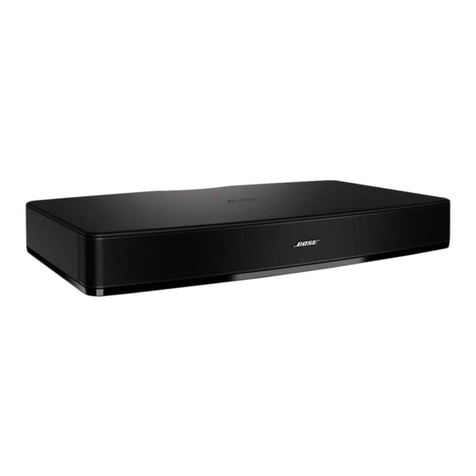 Bose Solo TV Sound User manual Bose Solo TV Sound User manual