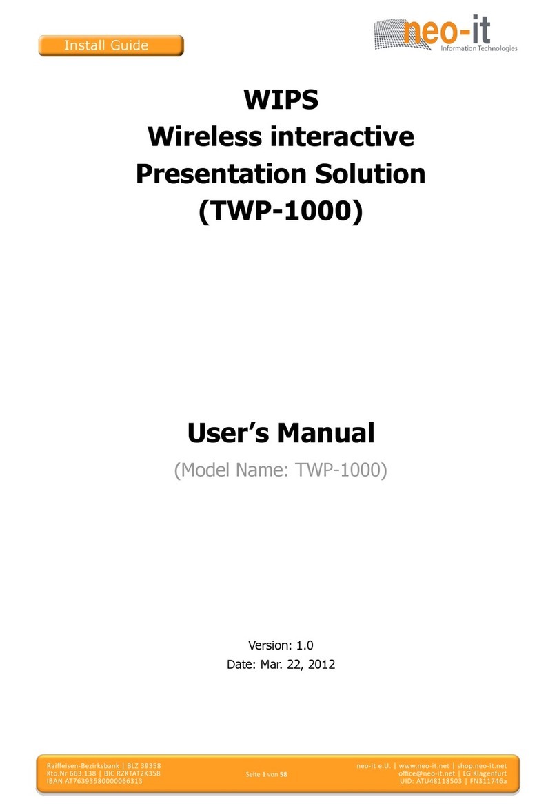 neo-it TWP-1000 User manual