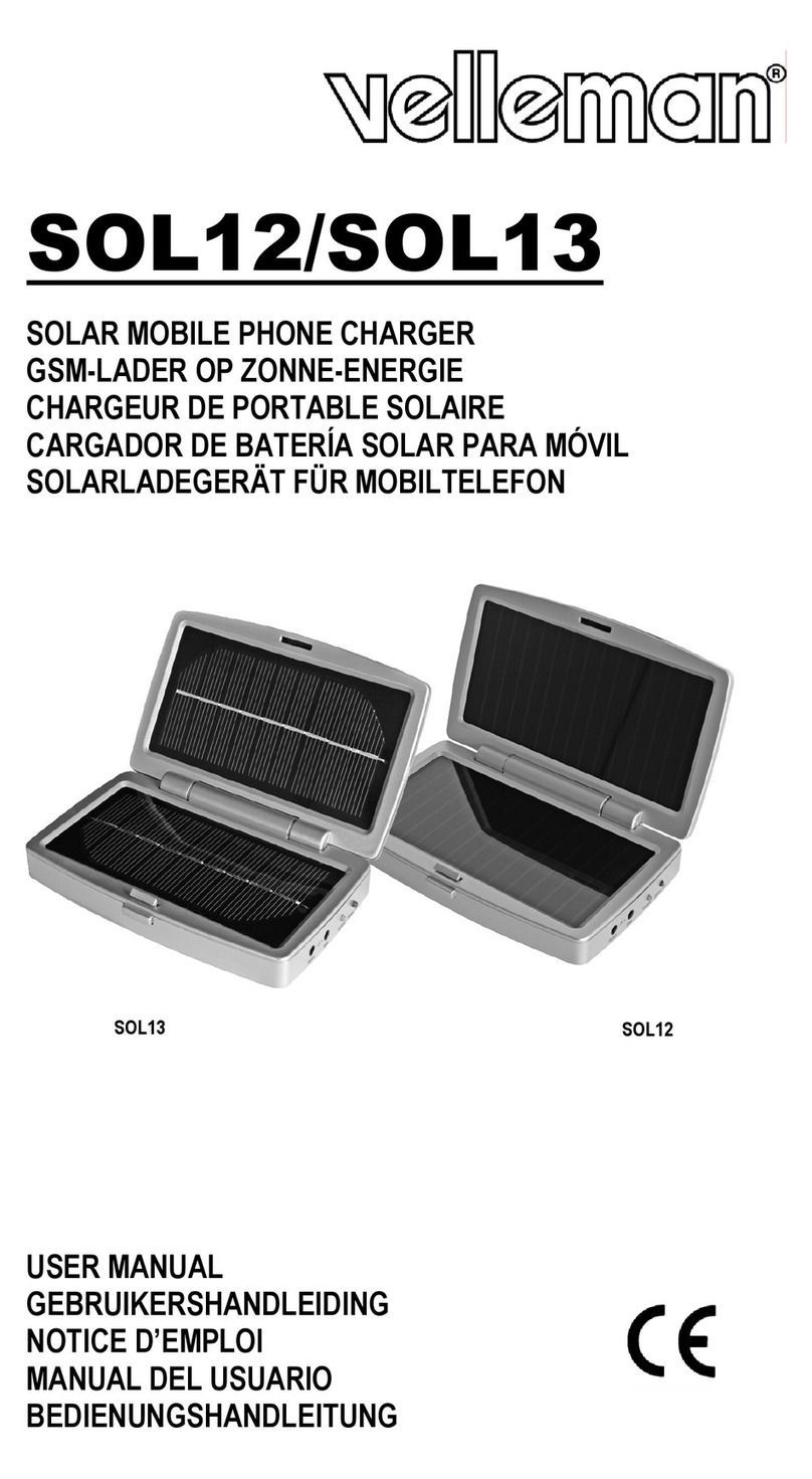 Velleman SOL12 User manual