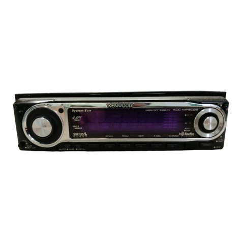 Kenwood KDC-X589 - eXcelon Radio / CD instruction manual