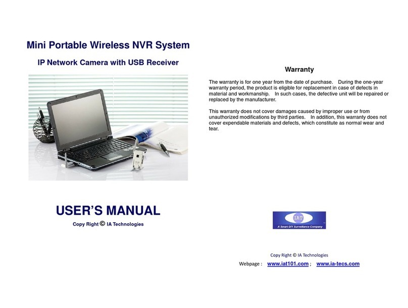 IAT Mini Portable Wireless NVR System user manual