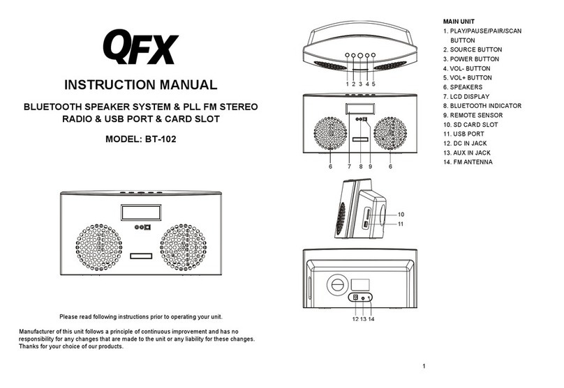 QFX BT-102 instruction manual