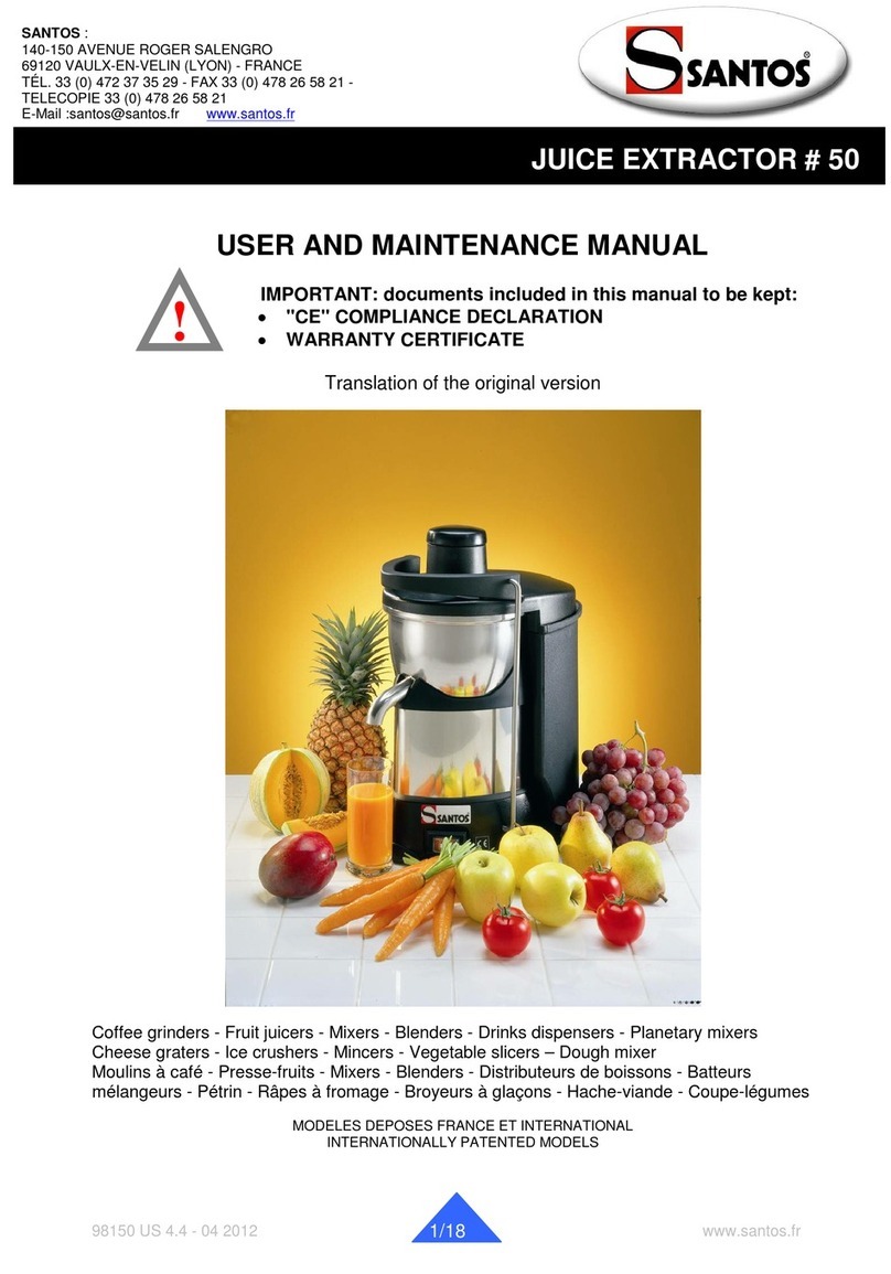 Santos 50 Operating instructions Santos 50 Operating instructions