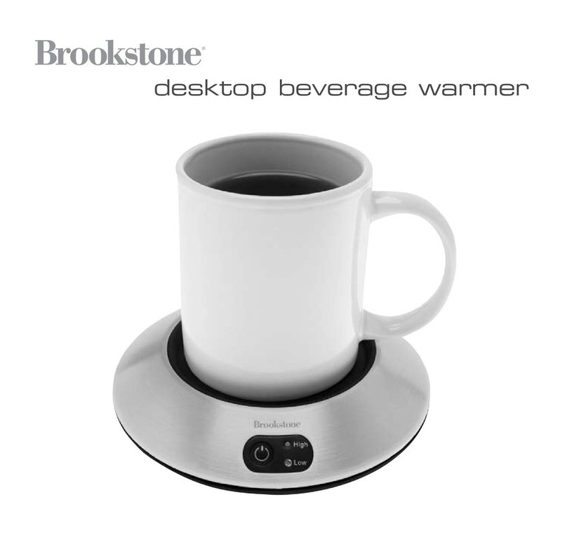 Brookstone desktop beverage warmer quick guide