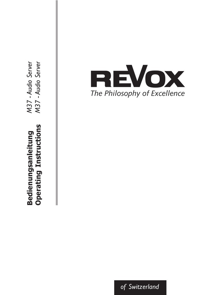 Revox M37 MKII operating instructions