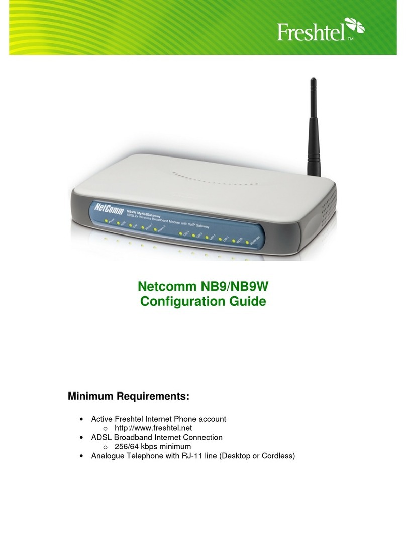 NetComm Freshtel NB9 User manual NetComm Freshtel NB9 User manual