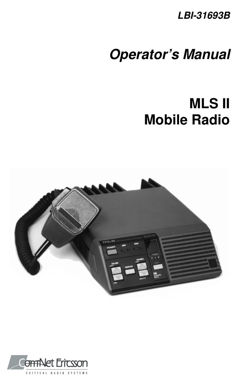 COMNET ERICSSON LBI-31693B Operator's manual