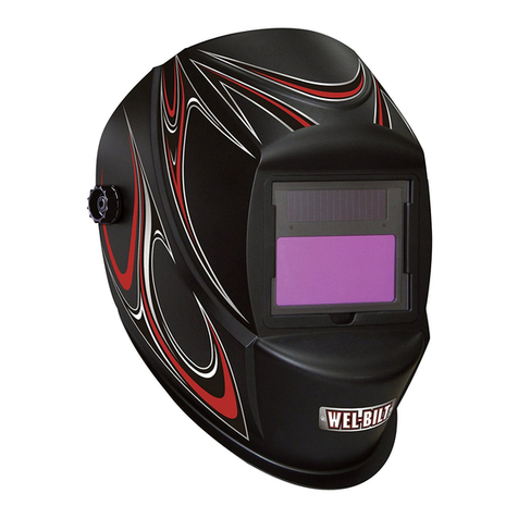 Welbilt SOLAR POWEREDAUTO-DARKENING WELDING HELMET owner's manual