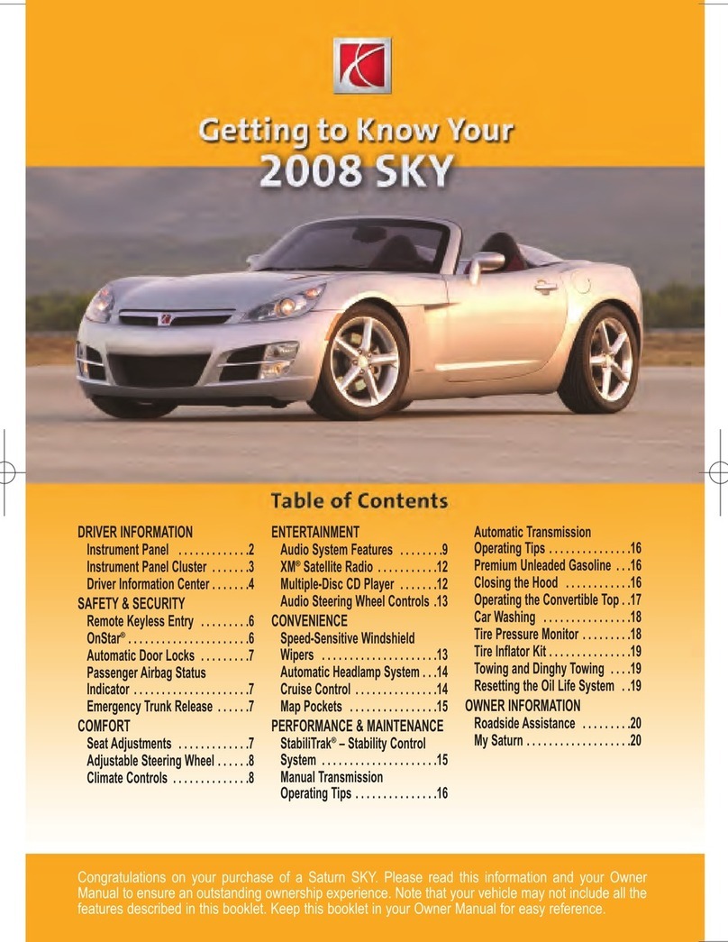 Saturn SKY 2008 Assembly instructions