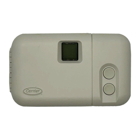 Carrier Non-Programmable Thermostats Installation, start-up, and operating instructions