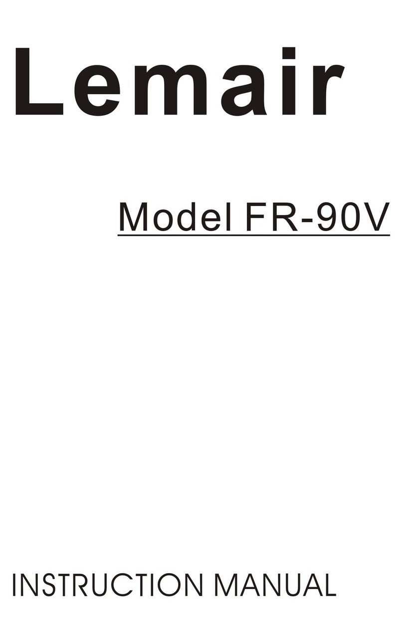 Lemair FR-90V instruction manual