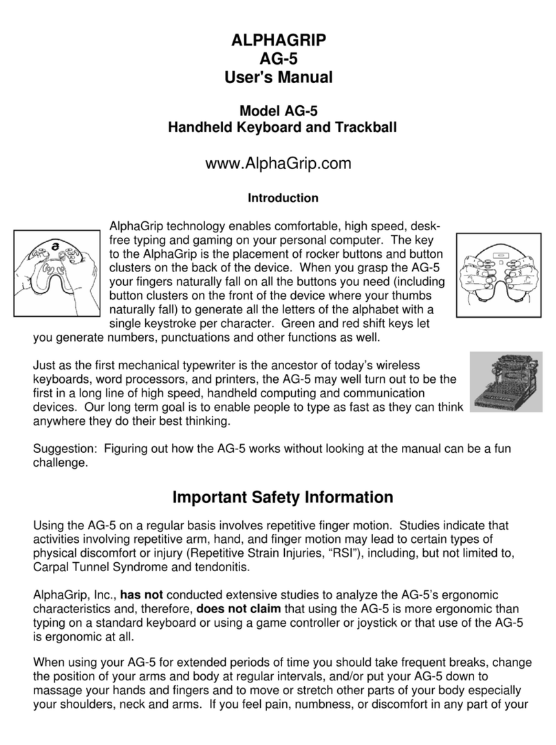 Alphagrip AG-5 User manual