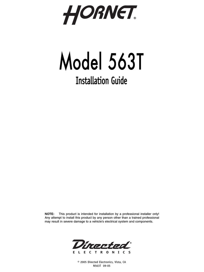 Directed Electronics Hornet 563T installation guide