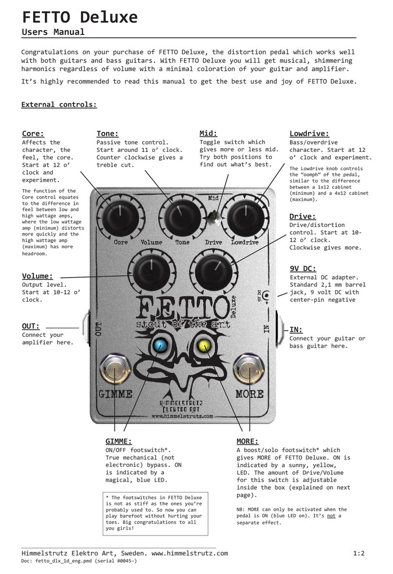 Himmelstrutz FETTO Deluxe user manual