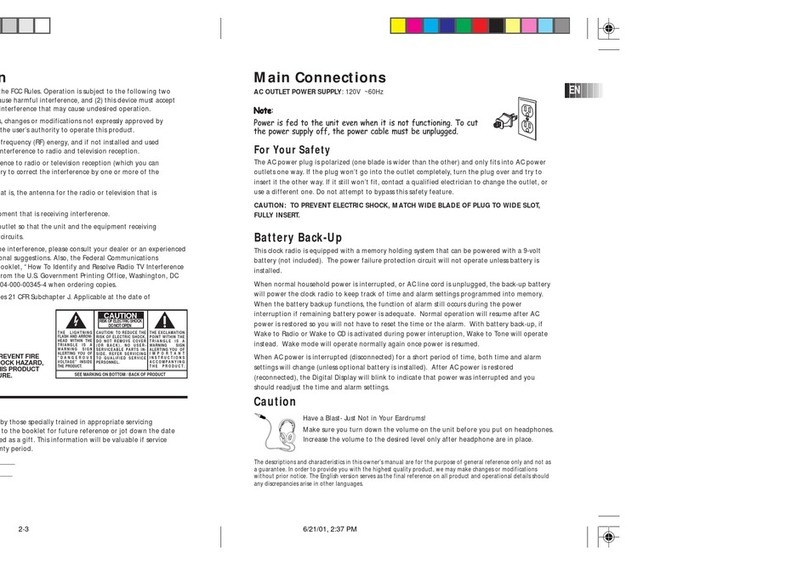 RCA RP 3755 User manual