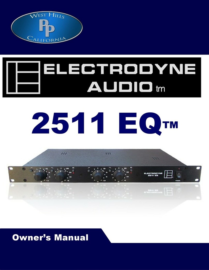Electrodyne Audio 2511 EQ owner's manual