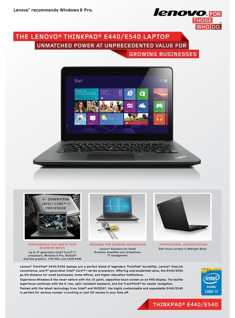 Lenovo ThinkPad Edge E440 User manual