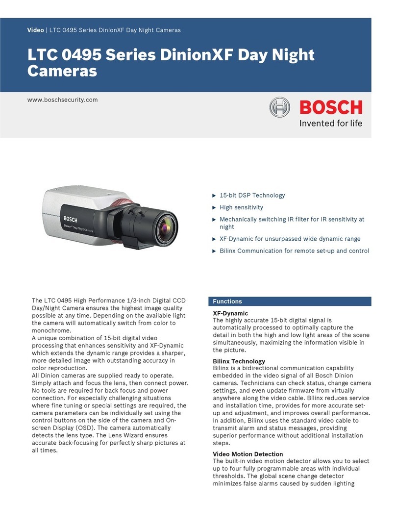 Bosch Dinion XF LTC 0495/11 User manual