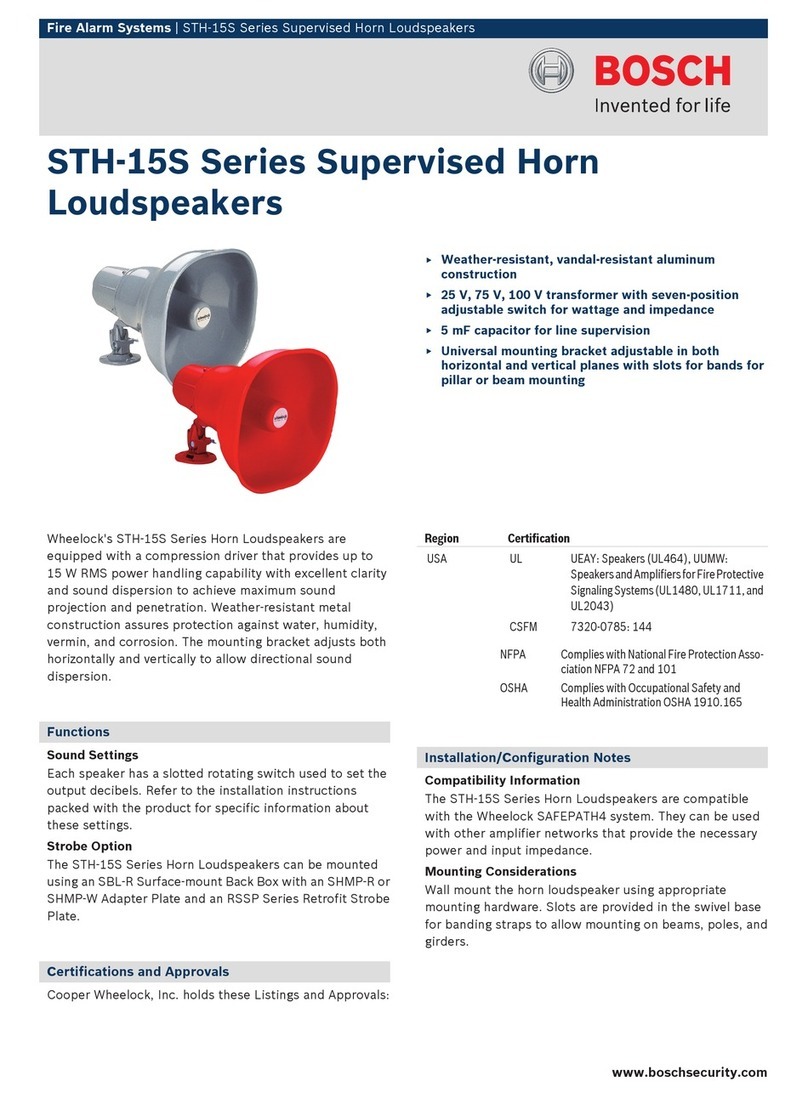 Bosch STH‑15S Series User manual