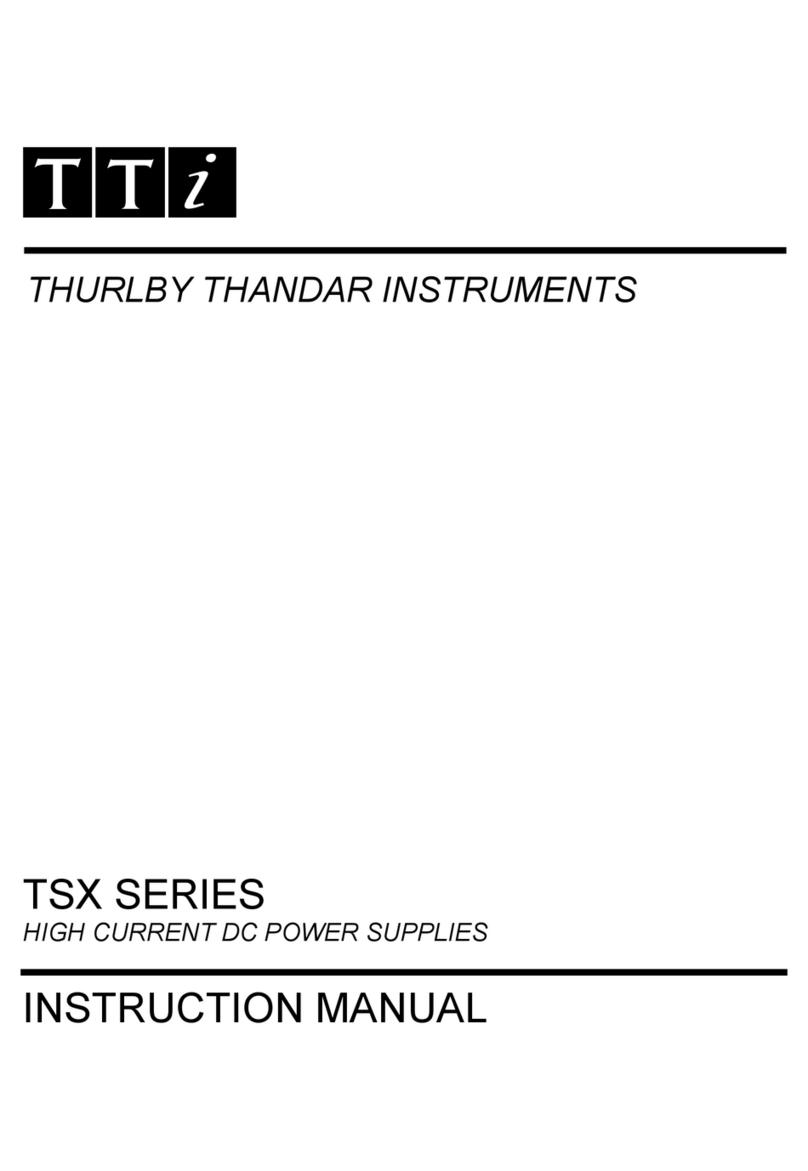 TTI TSX Series User manual
