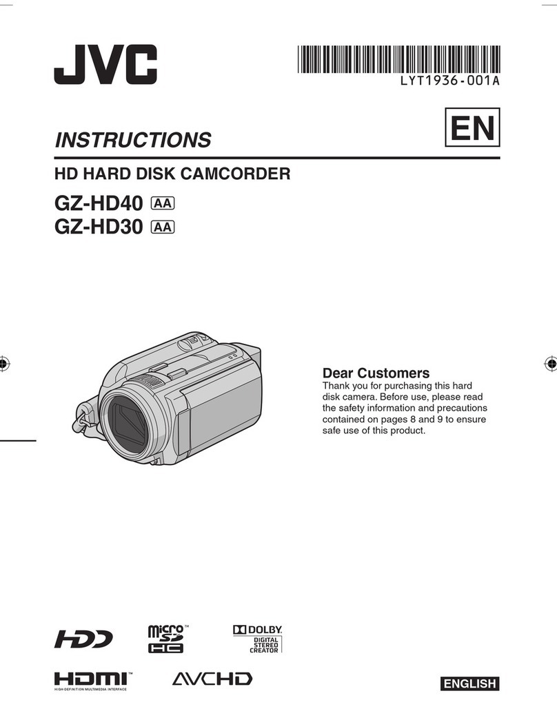 JVC GZ-HD40 - Everio Camcorder - 1080p User manual