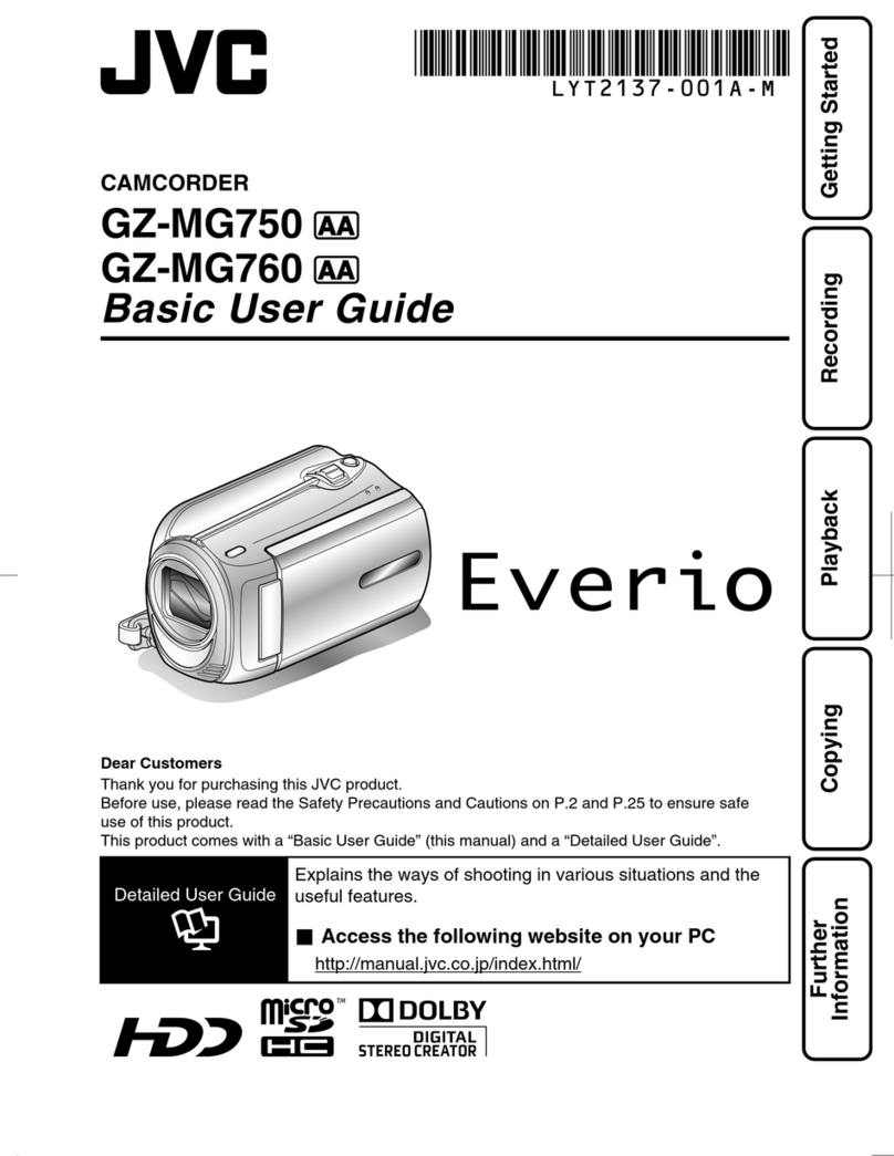 JVC Everio GZ-MG750 User manual