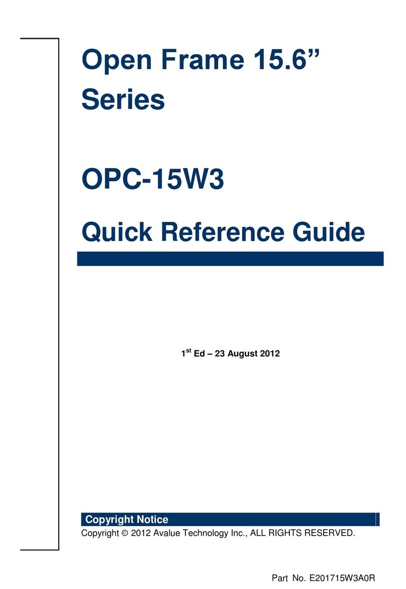 Avalue Technology OPC-15W3 User manual
