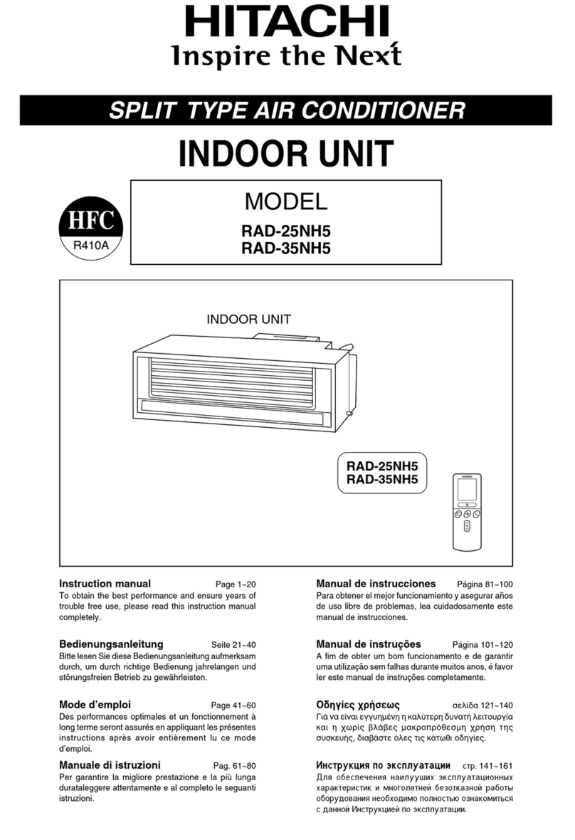 Hitachi RAD-25NH5 installation manual