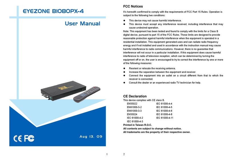 EYEZONE B1080PX-4 User manual