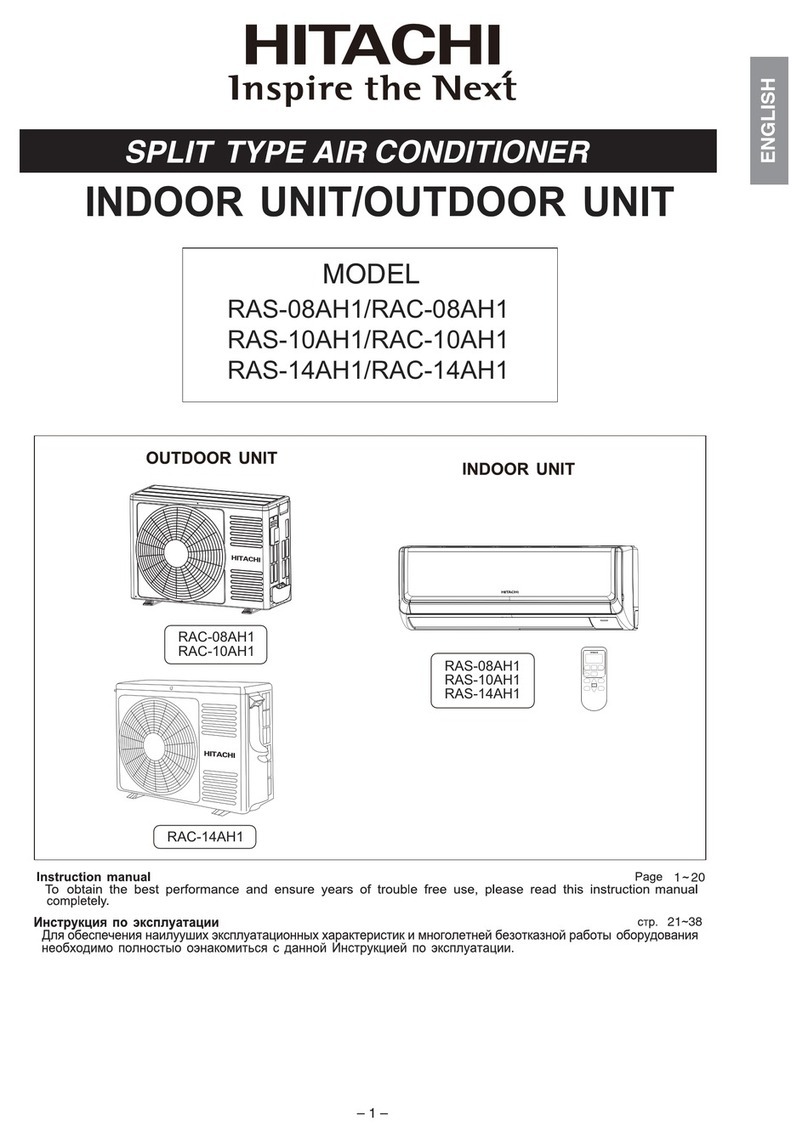 Hitachi RAS-08AH1 User manual