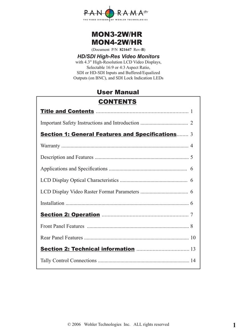 Panorama MON3-2W/HR User manual