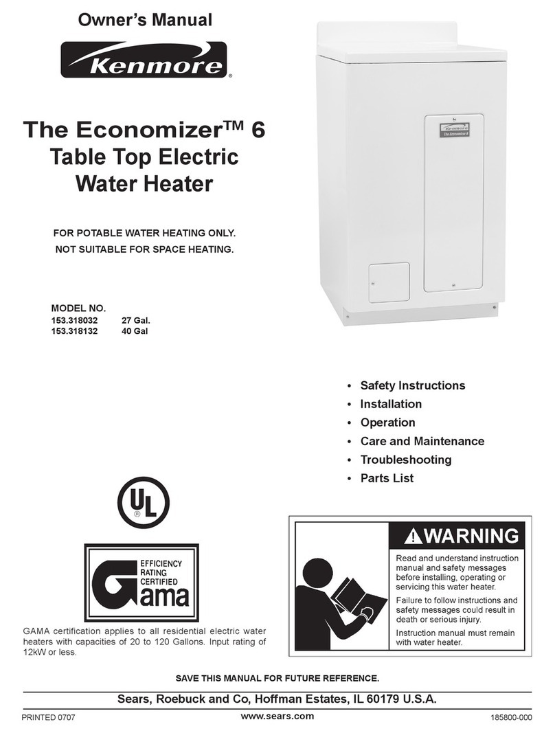 Kenmore 153.318032 User manual
