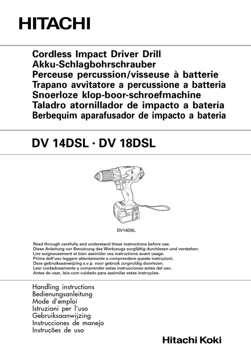 Hitachi DV 18DSL User manual