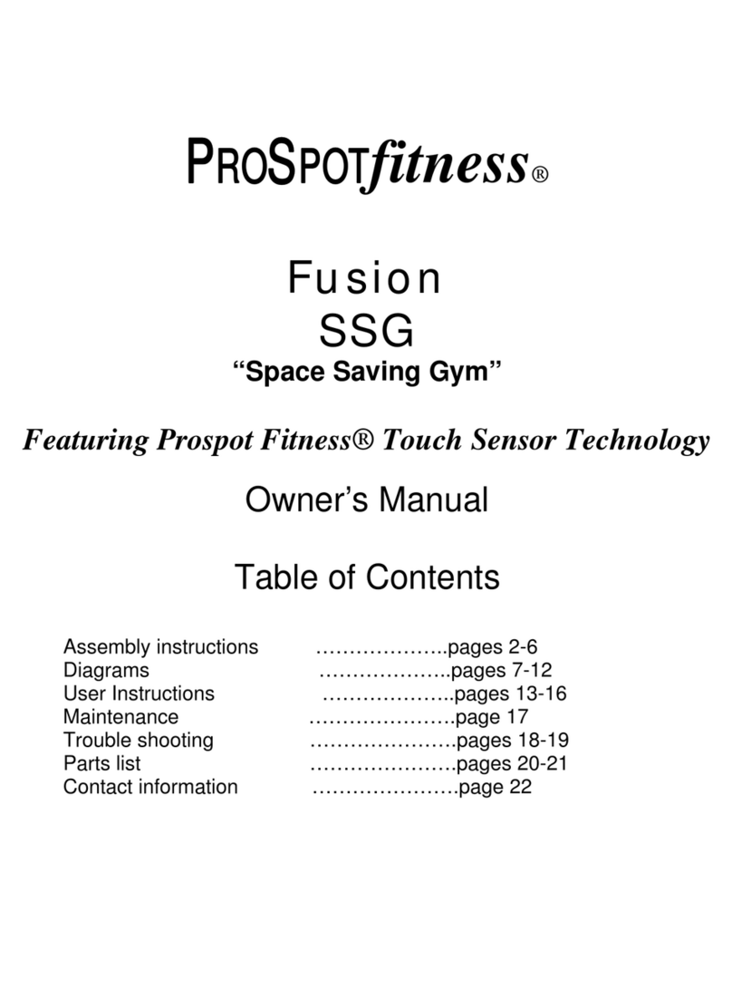 ProSpot Fitness SSG owner's manual