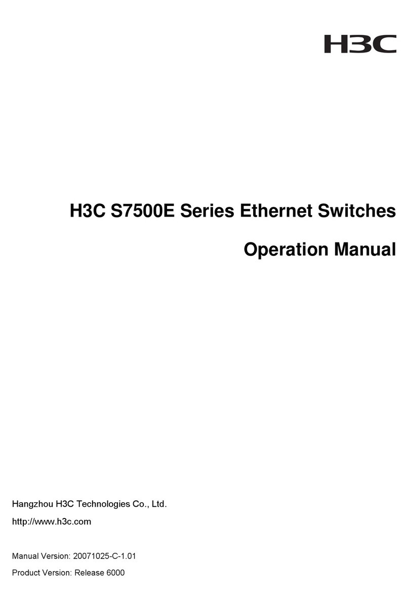 H3C H3C S7500E Series User manual H3C H3C S7500E Series User manual