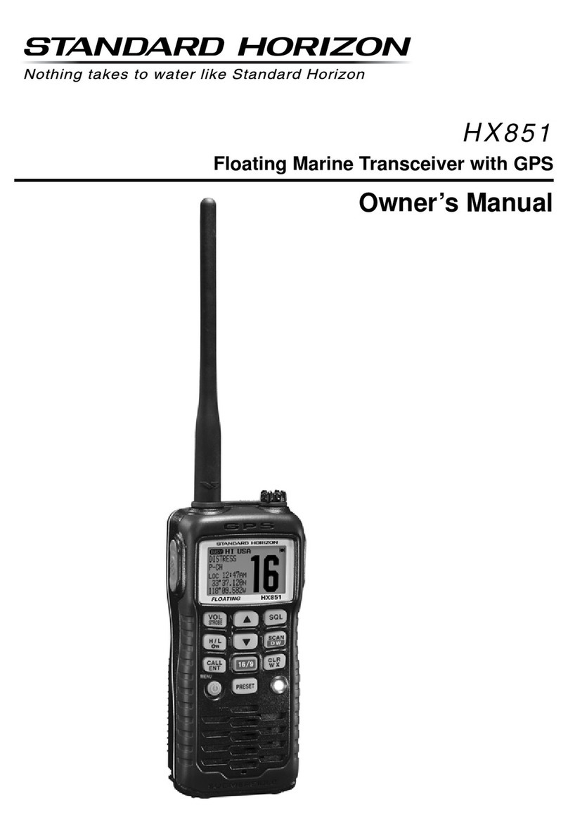 Standard Horizon HX851 User manual