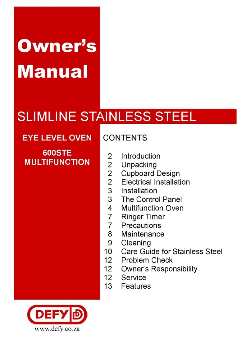 Defy 600STE User manual