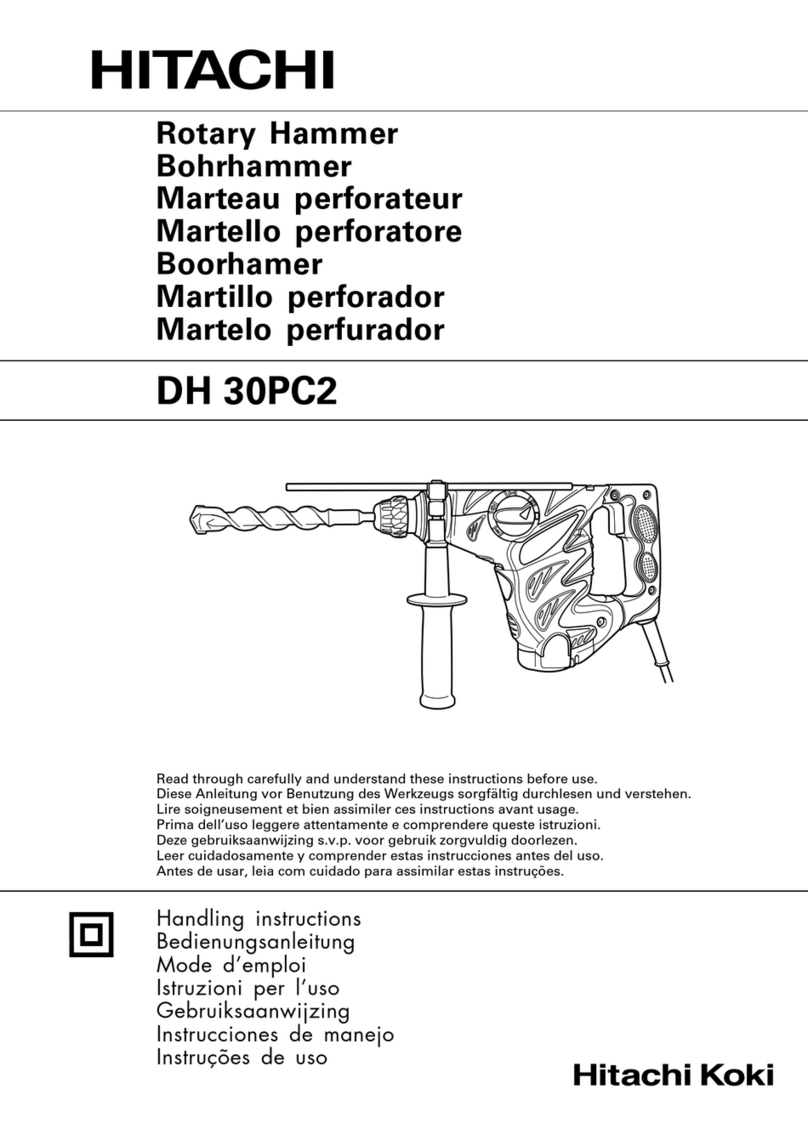 Hitachi DH 30PC2 Handling instructions