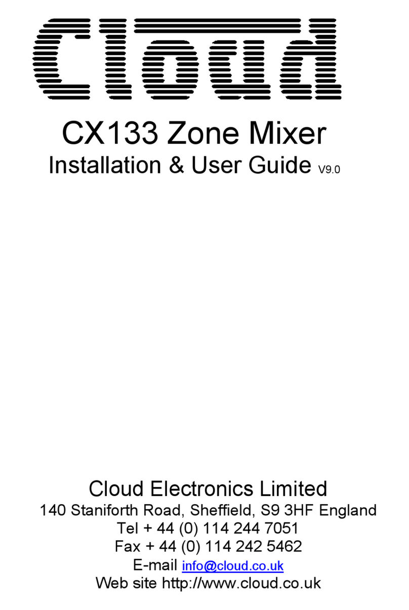 Cloud CX133 Installation & user guide