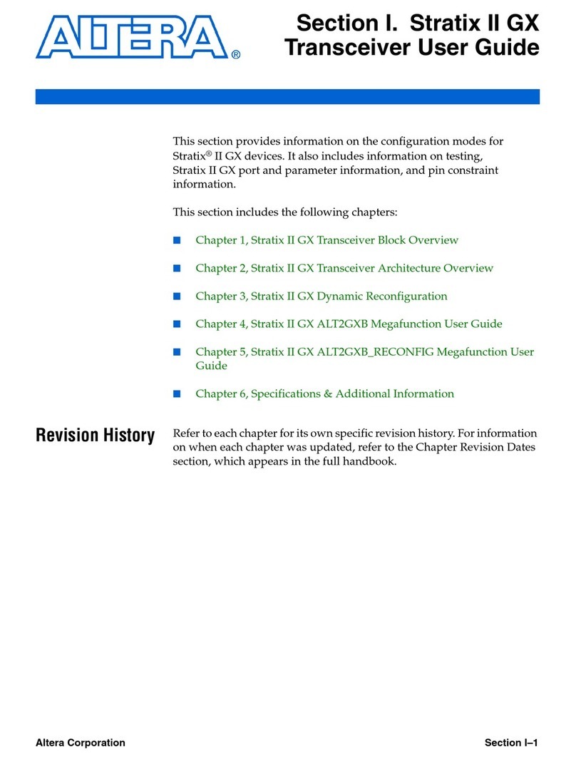 Altera Stratix II GX user guide