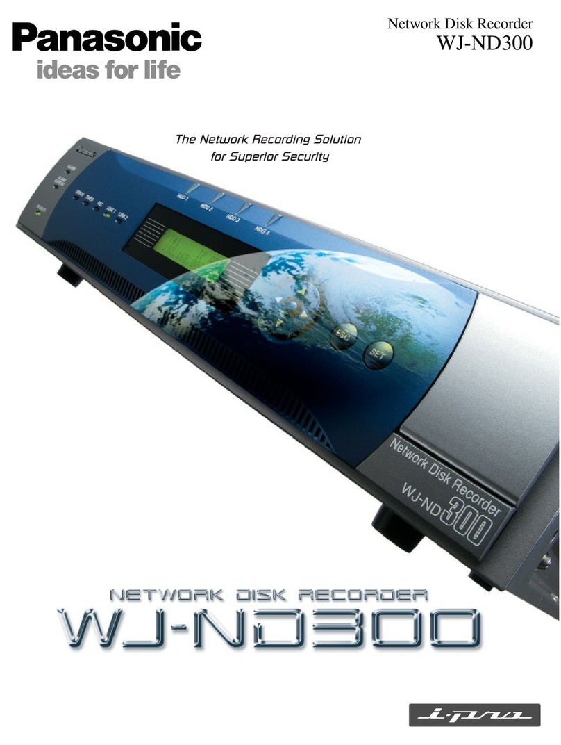 Panasonic WJ-ND300 Administrator Console User manual