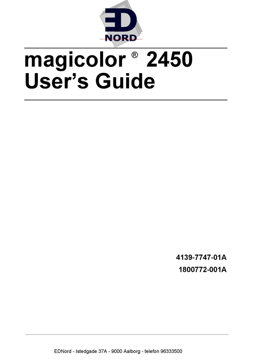 EDNord magicolor 2450 User manual EDNord magicolor 2450 User manual