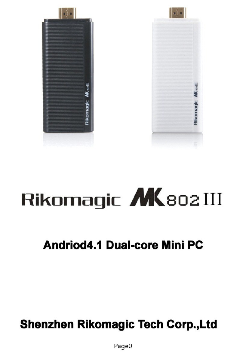 Rikomagic MK802 III User manual